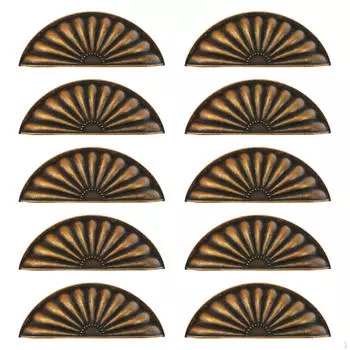 10 шт. Ручки для дверей шкафа в ванной, металлические ручки для кухни, для украшения гостиной, black