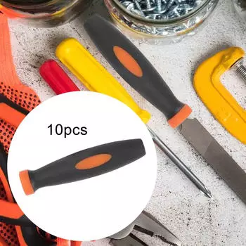 10 шт., ручки для напильников, ручные инструменты, отверстие 3 мм, практичные аксессуары, эргономичные для жёлтый