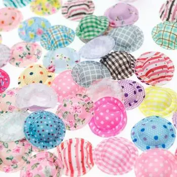 10 ШТ. Ручной работы, смешанные стили, маленькая шапочка, хлопковый кукольный домик, украшение, детали для кукольного домика 10pcs mixed