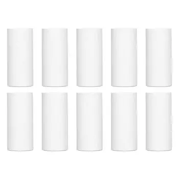 10 шт. рулонов бумаги для печати, белая печатная термочувствительная плотная бумага, рулоны термобумаги для малых