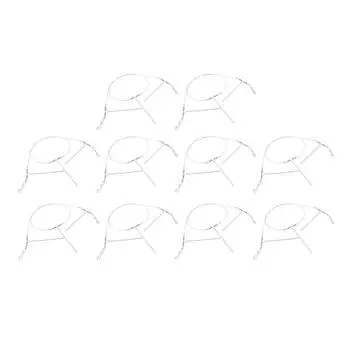 10 шт. рыболовные приманки из нержавеющей стали, проволока против запутывания, высокопрочная рыболовная проволока, снасти для соленой воды