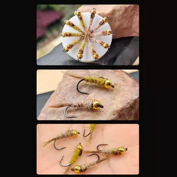 10 шт., рыболовные приманки, яркие портативные имитационные крючки, летающие для 14mmx5mm