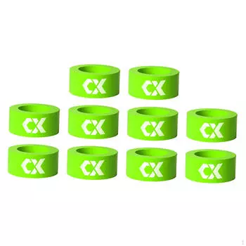 10 шт., рыболовные уплотнительные кольца, нескользящие снасти, аксессуары, портативные Green 11mm