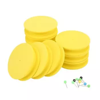 10 шт. рыболовных пенопластовых катушек, многоцелевая рыболовная намоточная доска из пенопласта EVA для рыбалки на открытом воздухе, желтый