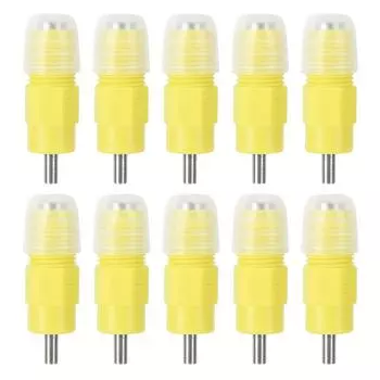 10 шт. съемная автоматическая поилка для кур с ниппелем для воды принадлежности для птицы для квадратной трубы