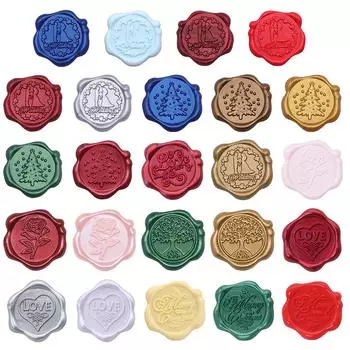 10 шт., съемная бумажная наклейка 20 мм, этикетка для скрапбукинга для конвертов для ведения журнала M