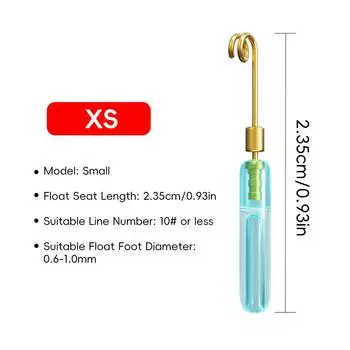 10 шт. Съемное скользящее сиденье для поплавка, медная головка, быстро вращающееся сиденье для поплавка, аксессуары для рыболовной группы против запутывания 10PCS XS