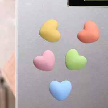 10 шт. съемные долговечные милые мини-доски в форме сердца, магнитные наклейки на холодильник, магниты на холодильник разноцветный