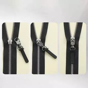 10 шт. съемные застежки-молнии сменные застежки-молнии металлические застежки-молнии слайдеры для багажа кошелька рюкзака сумки одежды чёрный