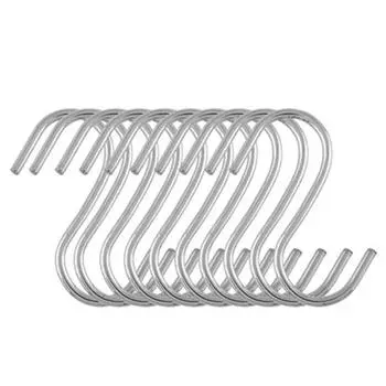 10 шт. S-образные кухонные крючки, вешалка, держатели для хранения одежды, органайзер для хранения вещей