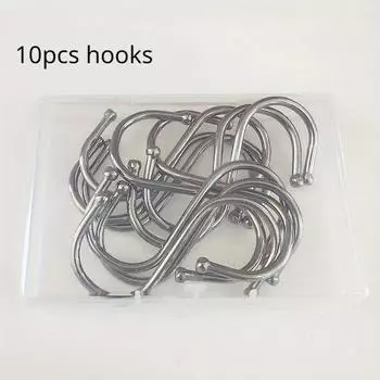 10 шт. S-образных крючков из нержавеющей стали - металлический S-образный крючок, крючок для одежды, садовый крючок для хранения S-образный крючок 10pcs