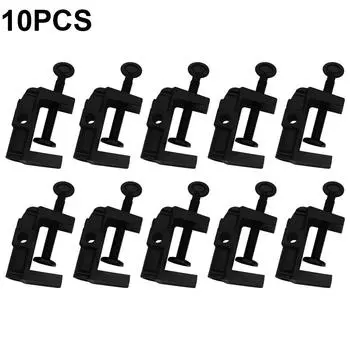 10 шт. С-образный зажим, фиксированный настольный зажим, квадратный зажим, вытяжное кольцо, регулируемый фиксированный держатель, многофункциональный нескользящий крепеж CHINA