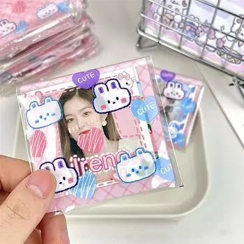 10 шт. самоклеящаяся сумка с квадратной картой, материал для ручного счета, бумажная упаковочная сумка, подарочная сумка для упаковки конфет