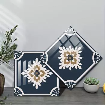 10 шт. самоклеящиеся съемные наклейки из ПВХ с имитацией плитки, водонепроницаемые наклейки на стену для комнаты, гостиной, спальни, наклейки 10cmX10cmX10pcs