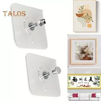 10 шт. самоклеящихся крючков без сверления, прочные, выдерживающие нагрузку, водонепроницаемые, легко устанавливаемые настенные крючки для картин с винтовыми крючками A 10 pcs