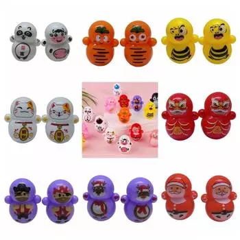 10 шт. самовосстанавливающиеся игрушки-тумблеры, пластиковые мини-куклы, настольные развивающие игрушки, мини-неваляные игрушки для кошек B