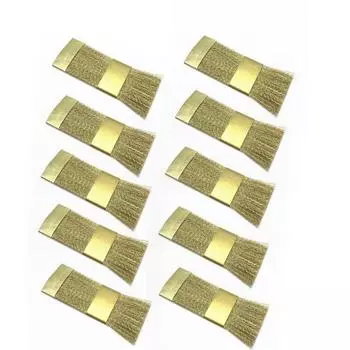 10 шт., щетка для чистки боров, латунная проволочная щетка, сверла для ногтей, щетка для чистки, щетки из медной проволоки, зубные боры, пилки, подставка, инструмент для чистки