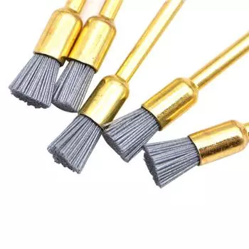 10 шт., щетка для полировки зубов, профилактические щетки из карбида кремния, плоская головка