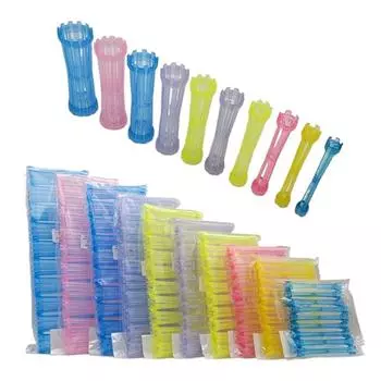 10 шт. щипцов для завивки волос 5 размеров щипцов для завивки волос пластиковые стержни для холодной завивки щипцы для завивки волос инструменты для укладки волос Diameter 1.7cm