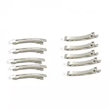 10 шт., серебряные заколки для волос во французском стиле, заколки для волос, банты, сделай сам, 8 см