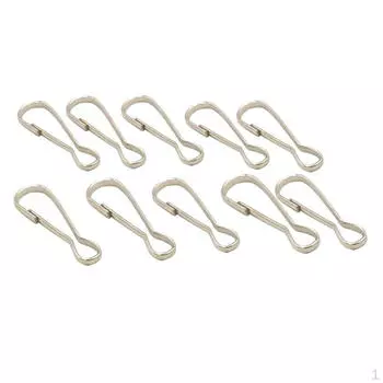 10 шт. серебряный ремешок с карабином, застежки-когти «омары» для брелок для багажа, 48 мм