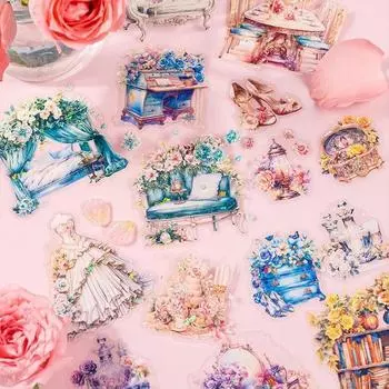 10 шт., серия наклеек «Музей жизни для девочек», материал, идеально подходящий для ведения дневника, принадлежности для скрапбукинга «сделай сам»