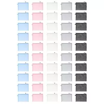 10 шт. сетчатый мешок прозрачный нейлоновый бумажный мешок для офисных файлов документов школьных станций White