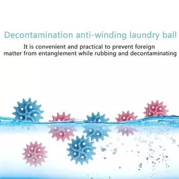 10 шт., шарик для стирки, суперсильный обеззараживающий многоразовый кондиционер для стиральной машины с защитой от загрязнений, для ежедневного использования розовый/синий