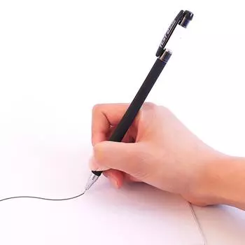 10 шт., шариковая ручка с прозрачными жидкими чернилами высокого качества 0,5 0,38 мм для студенческого школьного офиса 0.5mm