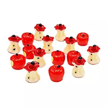 10 шт. Щенок Яблоко Кнопка Ювелирные изделия Аксессуары Отверстие Обувь Ручной Работы Материалы Подвеска Diy Украшения A2