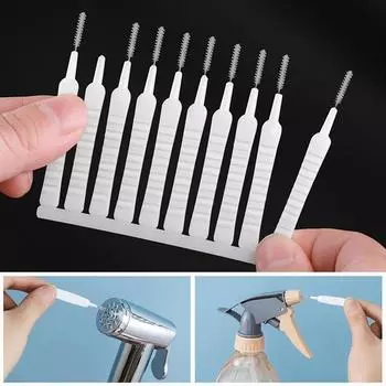 10 шт. Щетка для чистки душевой головки, маленькая щетка, против засорения, инструменты для чистки отверстий мобильного телефона, принадлежности для чистки клавиатуры