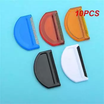 10 шт. Щетка для чистки волос, удобная двухсторонняя насадка для чистки, портативная многофункциональная щетка, инструменты для ремонта пальто