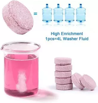 10 шт. шипучих таблеток для стеклоочистителя автомобиля, средство для удаления масляной пленки, чистящие средства для автомобилей, мытье стекол, твердое чистящее средство для домашнего туалета оранжевый
