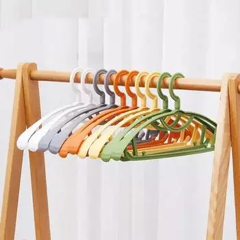 10 шт., широкие плечики, нескользящие, для хранения одежды в общежитии, для хранения одежды, специальные, желтые, оранжевые, для одежды