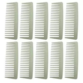 10 шт., широкий зубчатый гребень для стеблей пшеницы, портативная эргономичная расческа для укладки волос, распутывания волос для дома