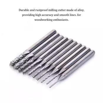 10 шт. широкое применение концевых фрез нержавеющие и антикоррозионные универсальные фрезы для легкого CHINA