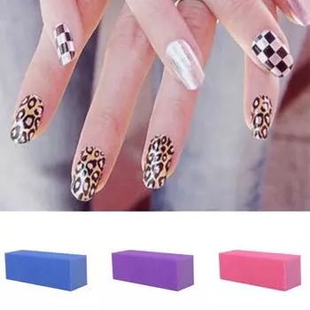 10 шт., шлифовальная полоска для ногтей, удобный косметический инструмент, губка для полировки ногтей, набор файлов для женщин фиолетовый