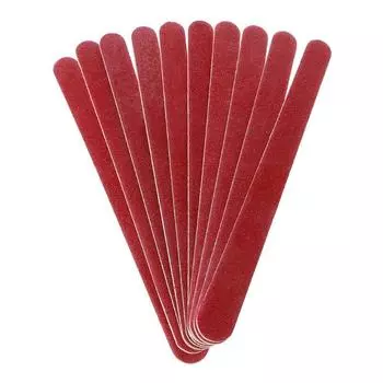 10 шт., шлифовальные пилочки для маникюра и дизайна ногтей, деревянная наждачная бумага в форме полумесяца, инструмент для дизайна ногтей, двухсторонняя толстая палочка