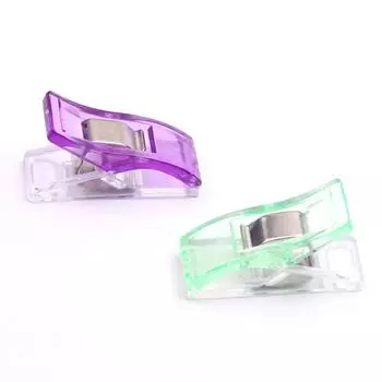 10 шт. Швейные зажимы Пластиковые зажимы Лоскутное шитье Вязание крючком Вязание Зажимы безопасности Разные цвета Зажимы для связывания DIY