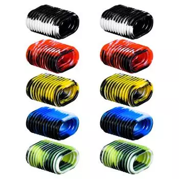 10 шт. силиконовые чехлы для ручек рыболовных катушек, нескользящие чехлы для ручек Baitcaster разноцветный