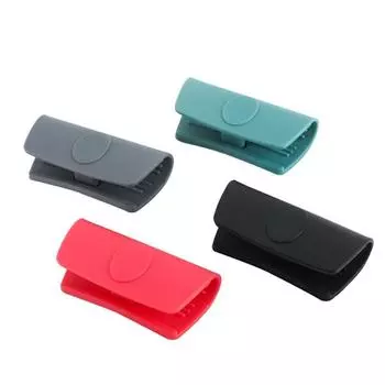 10 шт. силиконовые держатели для ручек кастрюль защитные чехлы для горячих ручек для кухонных принадлежностей термостойкие рукава для захвата красный