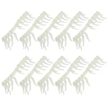 10 шт. Силиконовые светящиеся приманки в виде креветок, плавающие, тонущие, имитация креветки, приманки для рыбалки L