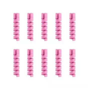 10 шт. силиконовый защитный чехол для кабеля, спиральное устройство для намотки шнура, чехол для телефона, USB-зарядное устройство, гибкий органайзер для проводов, трубчатый рукав