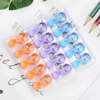 10 шт. симпатичная карманная точилка для карандашей для школьников мини 2.0 толстый стержень точилка для карандашей портативная точилка школьные принадлежности