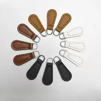 10 шт. симпатичных застежек-молний высокого качества, однотонные застежки-молнии из искусственной кожи, аксессуары для сумок-карандашей и сумок