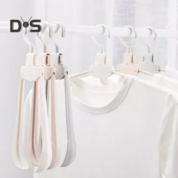 10 шт. складных пластиковых вешалок для одежды складная конструкция прочная несущая конструкция не деформируется сушилки для одежды 10 pcs белый