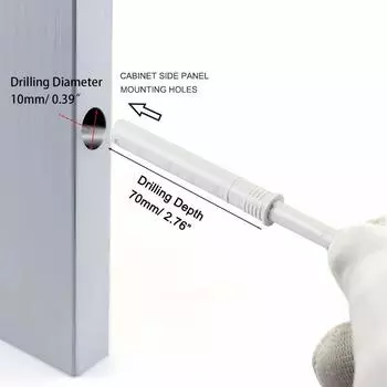 10 шт. скрытых мягких бесшумных доводчиков для скрытого шкафа, отбойников для кухонных шкафов, буферов, ограничителей дверей для мебели и ящиков