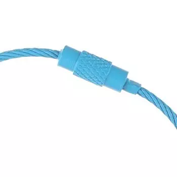 10 шт. случайной длины 15 см стальной проволочный брелок стальной трос брелок трос брелок трос багажная этикетка кольца трос кольца для ключей