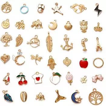 10 шт случайные смешанные стили эмалевые подвески подвески для изготовления ювелирных изделий своими руками ручной работы