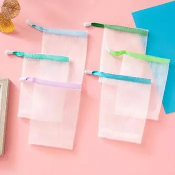 10 шт. случайных 9X15 см подвесных мешочков для мыла, геля для душа, моющего средства, сетчатые мешочки для мыла для тела, моющего средства, пузырьковые сетчатые мешочки, чистящие инструменты